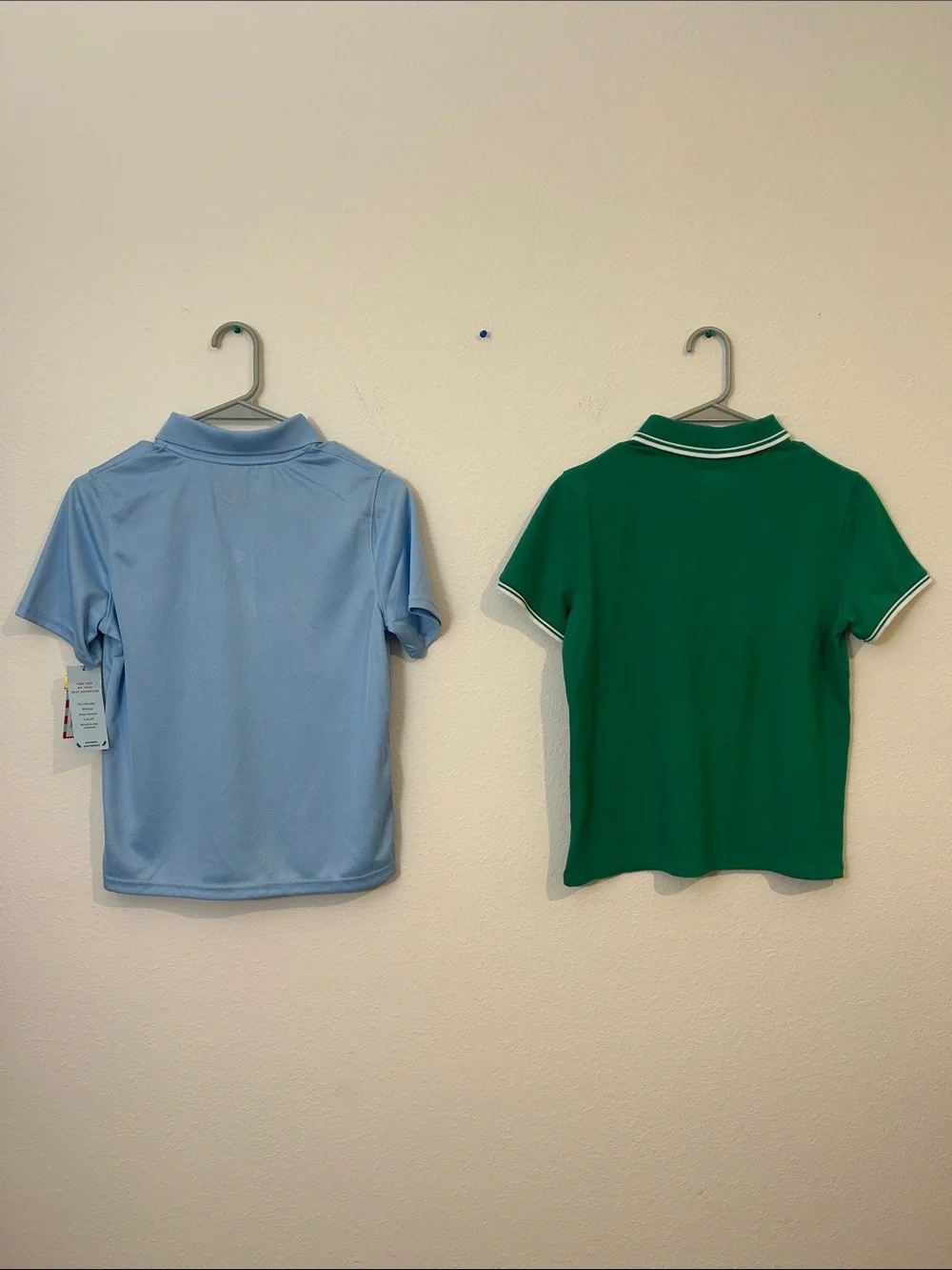 Cat & Jack Light Blue and Green Short-Sleeve Polo Set